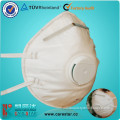 Disposable respiratory mask with valve